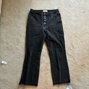 We the free black cropped jeans.  Size 28.